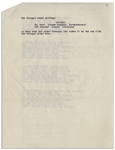 Moe Howard's 8pp. Sketch Entitled ''Stooge Material for Shipyard Follies'', With Curly, Circa 1944 With References to WWII -- Annotated by Moe on First Page -- 8.5'' x 11'', Near Fine